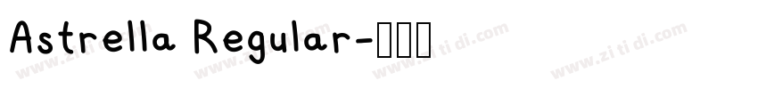 Astrella Regular字体转换